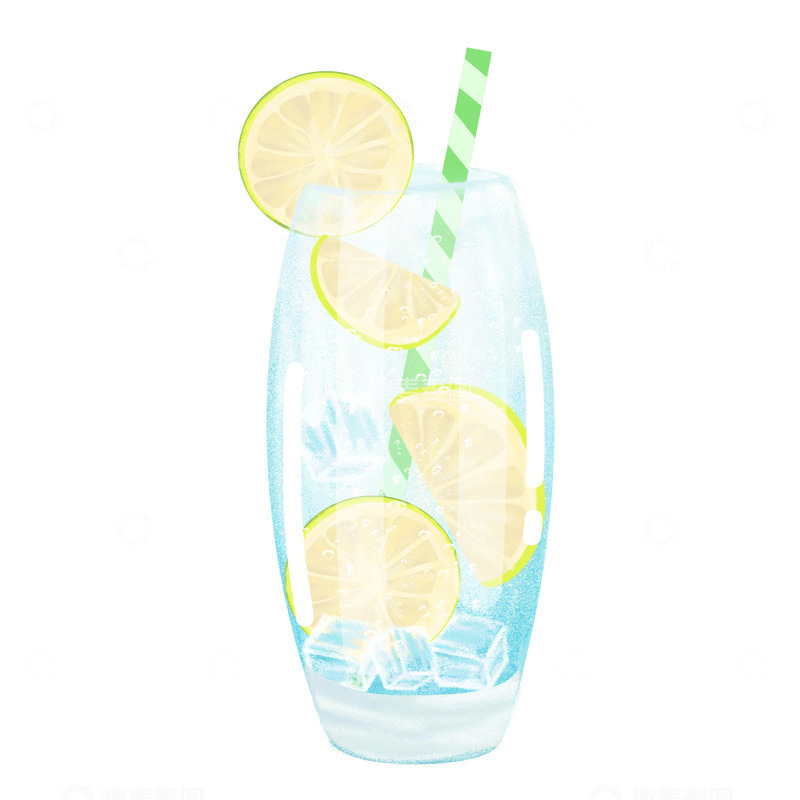 源文件下载【趣麦麦图】-夏日水果茶气泡水