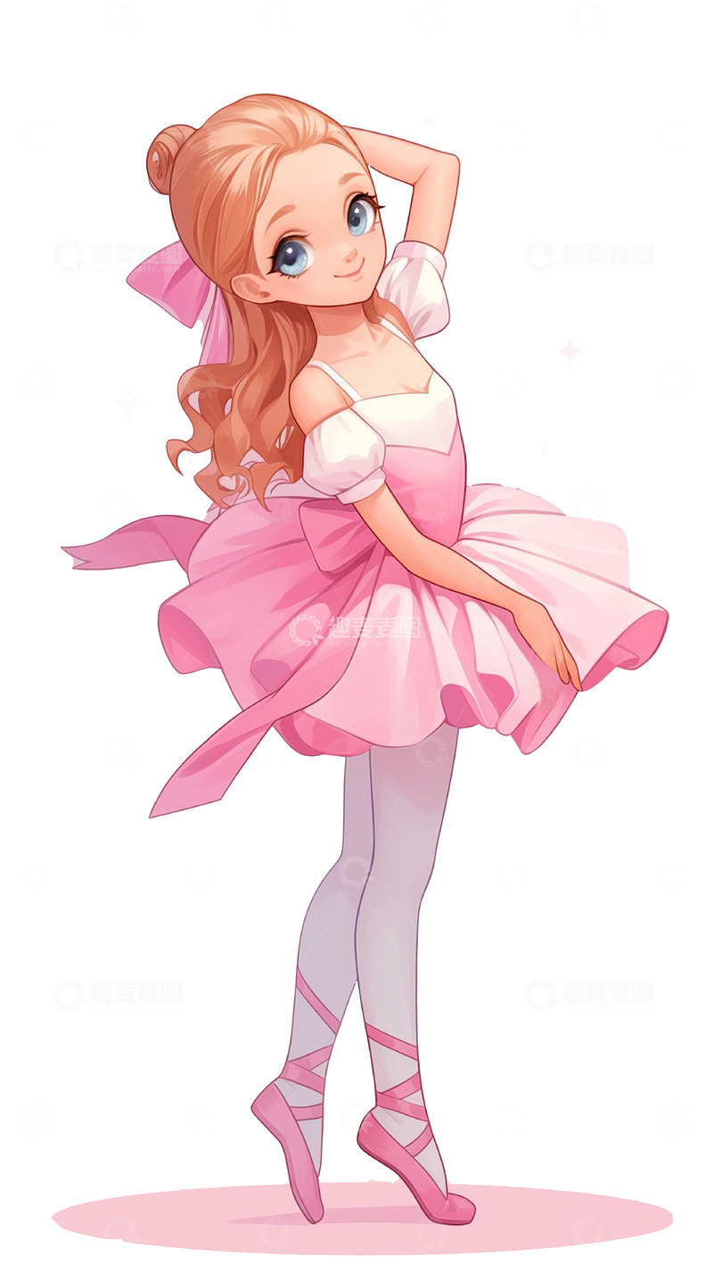 高清大图下载【趣麦麦图】芭蕾舞者女孩跳舞