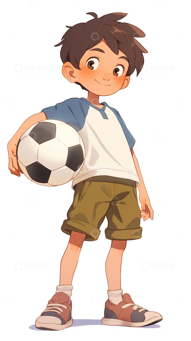 高清大图下载【趣麦麦图】足球人物体育文化