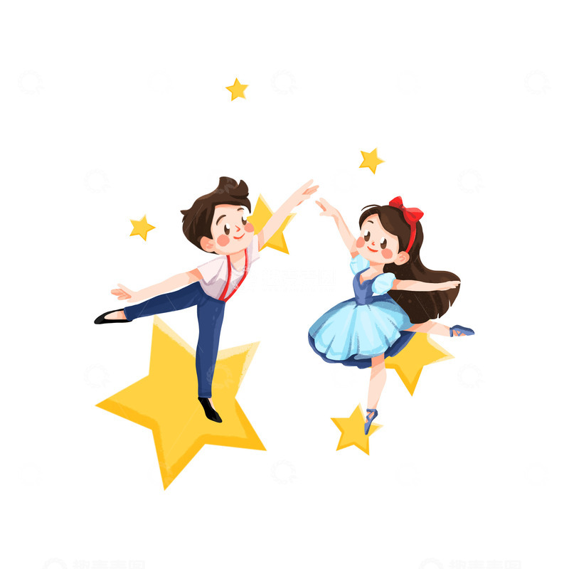 源文件下载【趣麦麦图】芭蕾舞暑假培训班招生跳舞