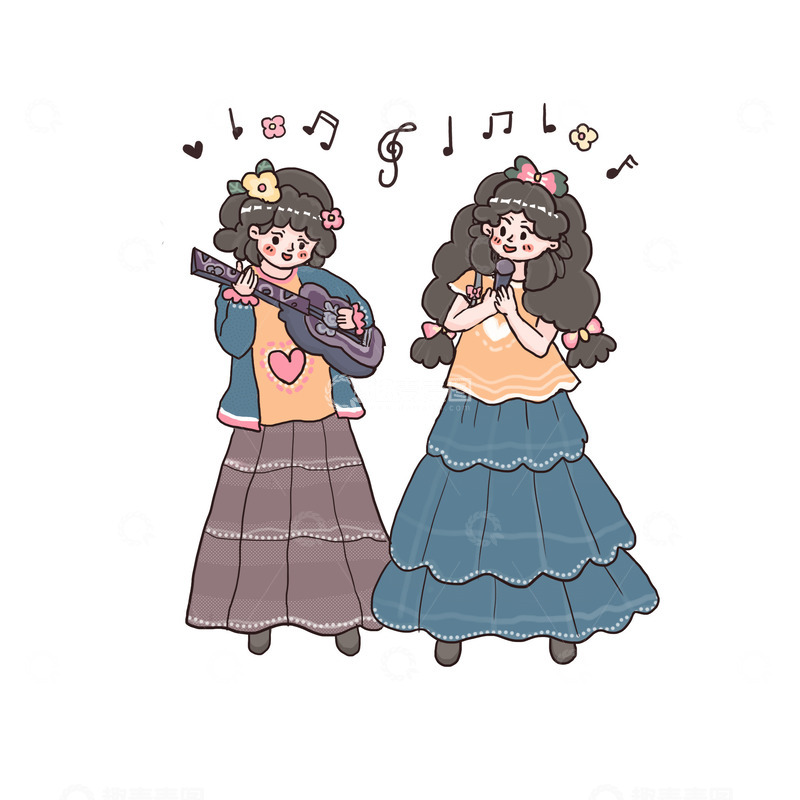 声乐唱歌暑期培训班教学学习学生可爱