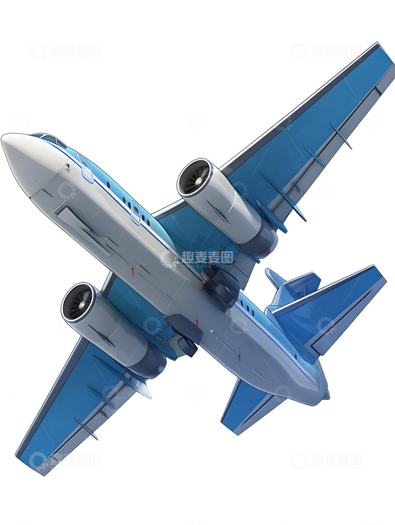 高清大图下载【趣麦麦图】快递物流送货货运飞机