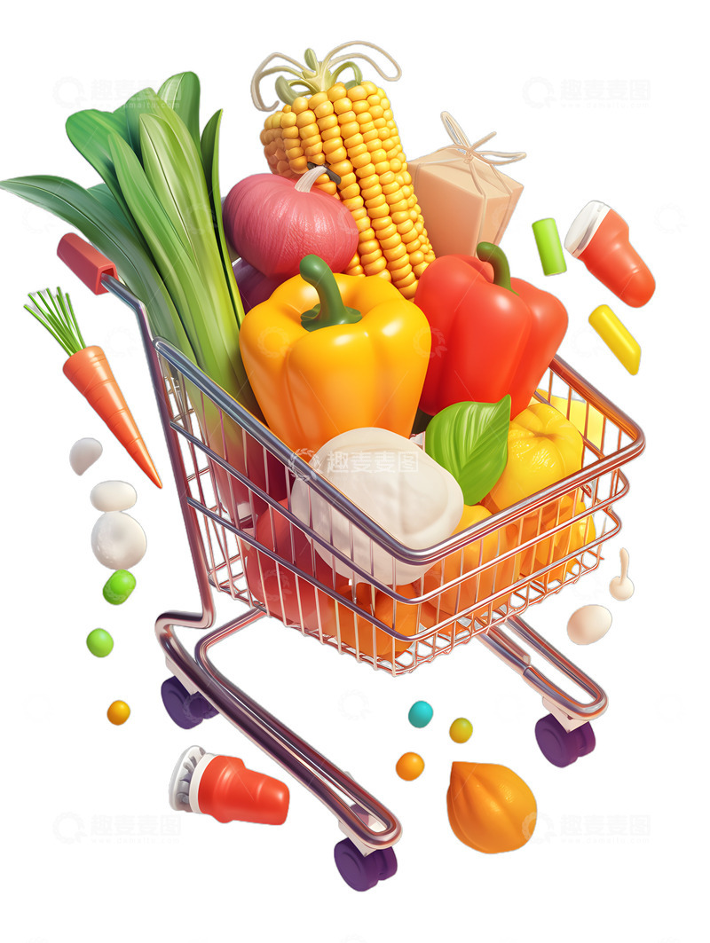 蔬菜购物购物车