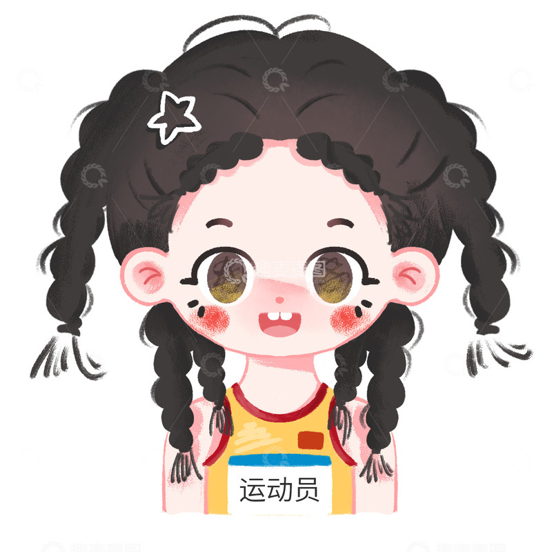 源文件下载【趣麦麦图】Q版 卡通   运动员 可爱 体育健儿