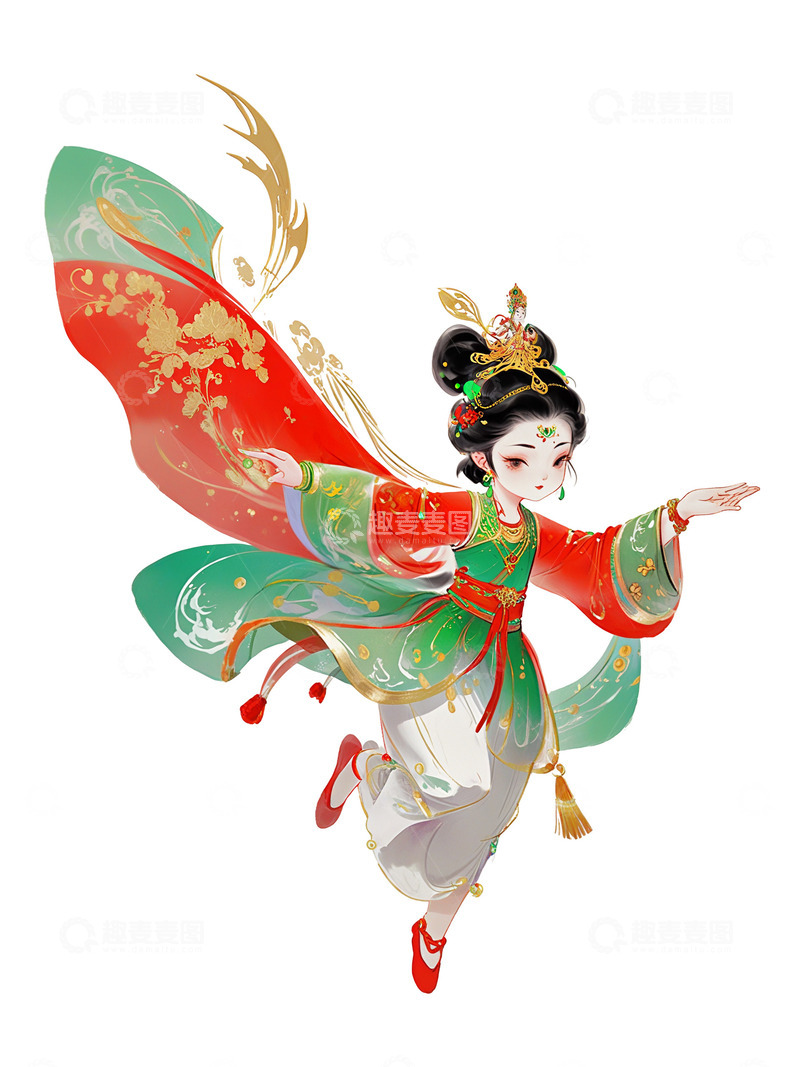 高清大图下载【趣麦麦图】中国风 古风 古典美人 可爱