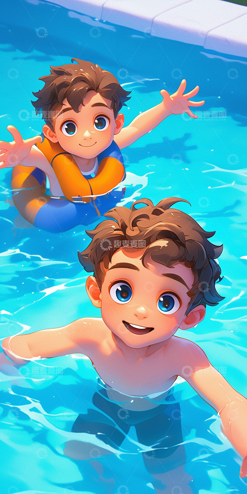 游泳运动儿童游泳