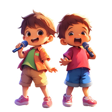 歌唱比赛男孩唱歌