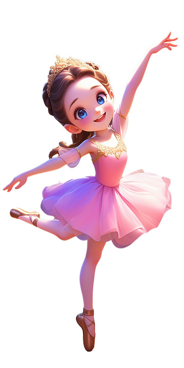 暑假兴趣班人物芭蕾舞女孩