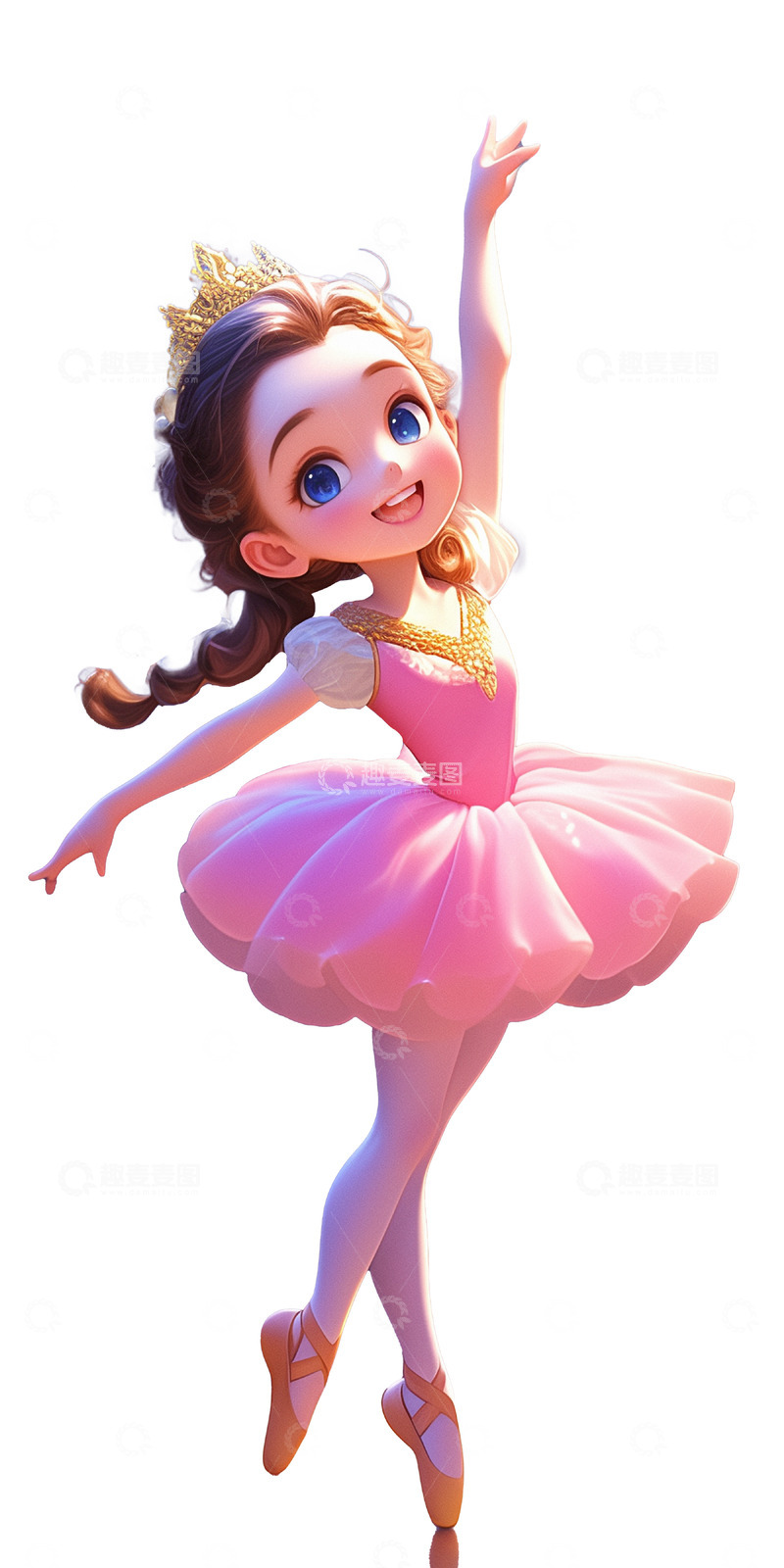 高清大图下载【趣麦麦图】暑假兴趣班芭蕾表演跳舞