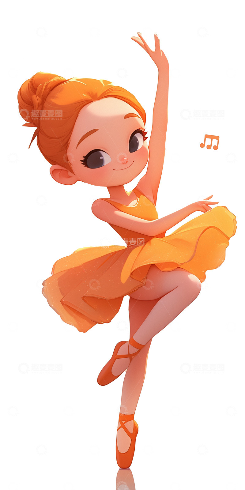 高清大图下载【趣麦麦图】暑期培训芭蕾舞女孩