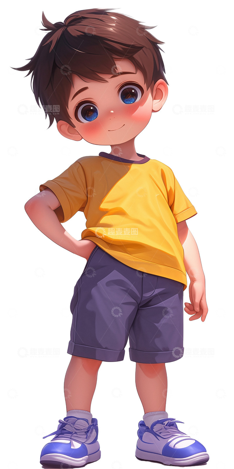 高清大图下载【趣麦麦图】男孩儿童卡通人物元素