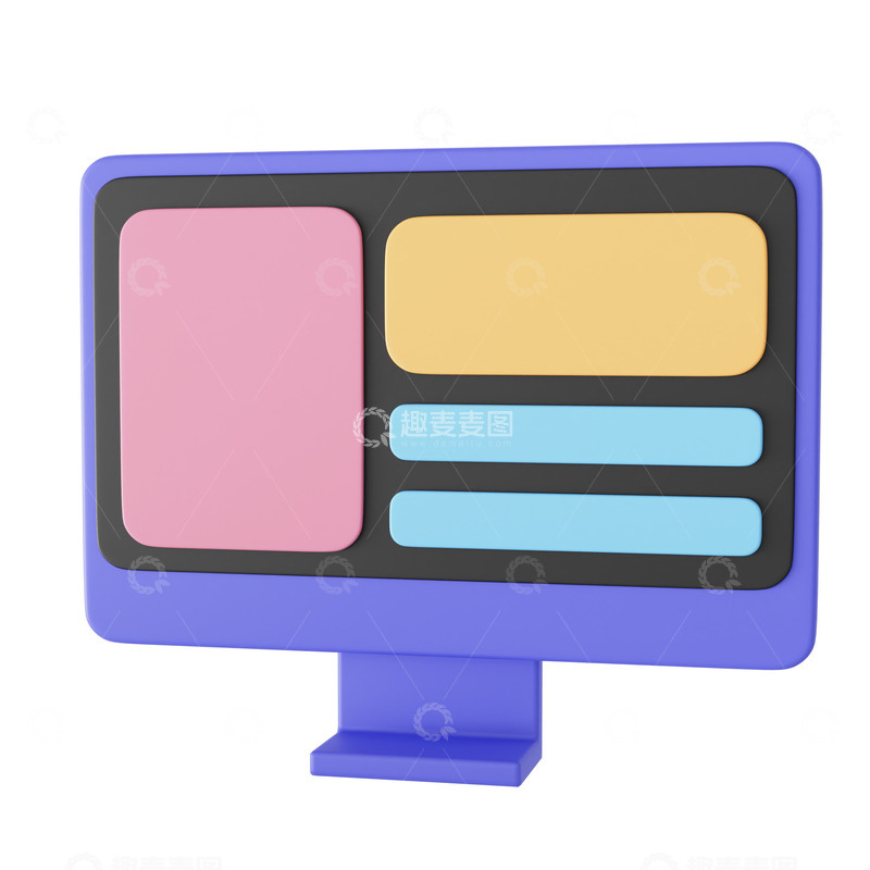 源文件下载【趣麦麦图】3D立体互联网电商产品PNG素材