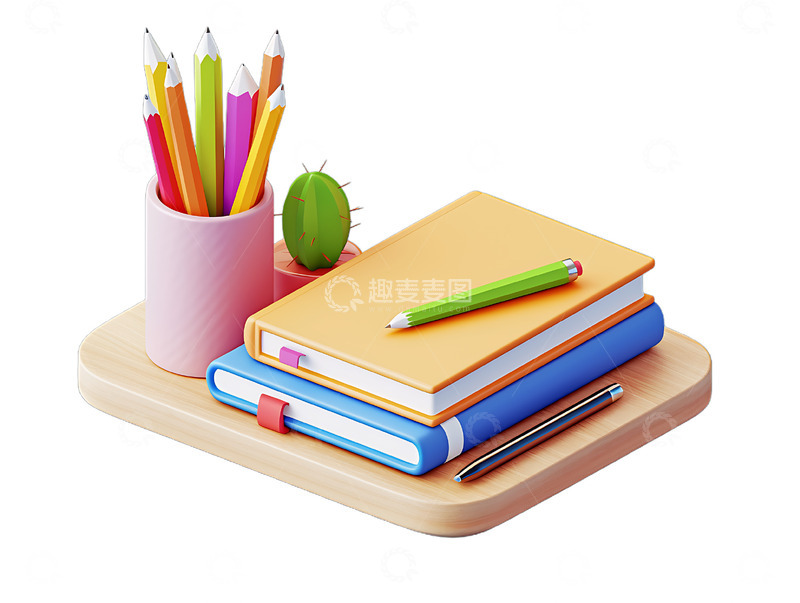 书籍学习笔筒盆摘