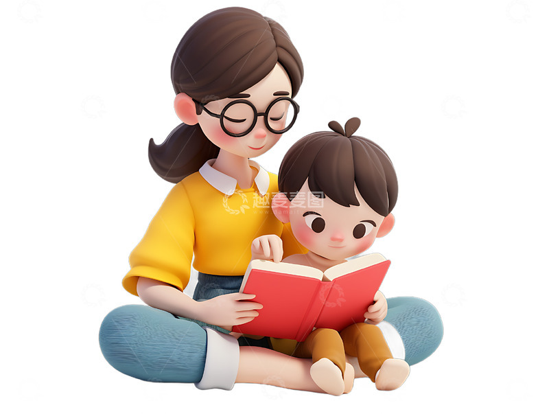 老师家长陪着指导学生阅读开心补习