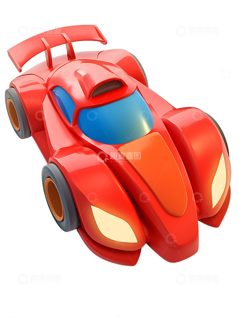 高清大图下载【趣麦麦图】卡通赛车卡丁车