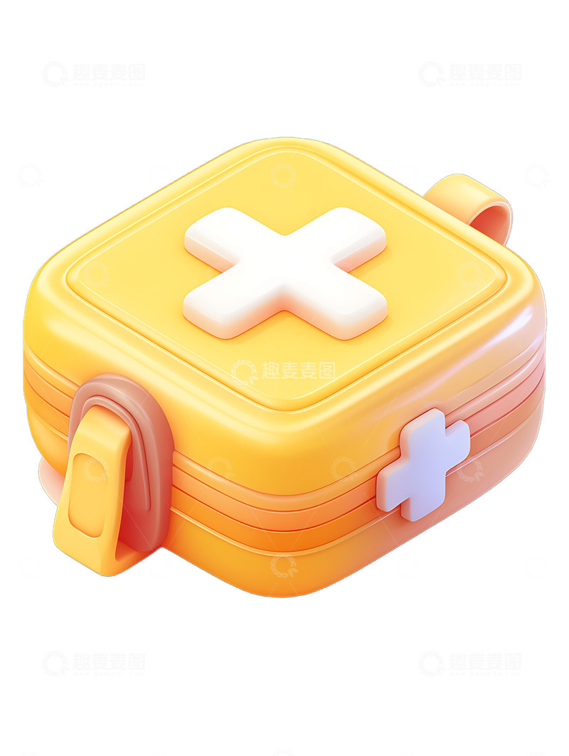 高清大图下载【趣麦麦图】医疗包医疗卡通