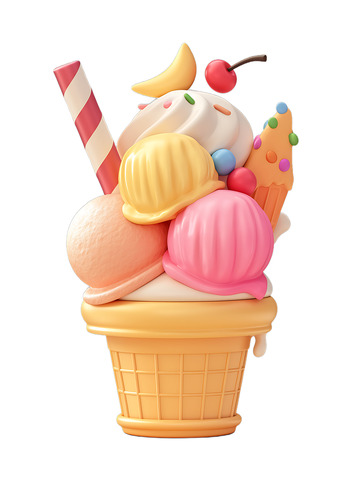 夏日冰淇淋圣代