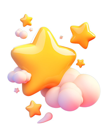 星星与云朵图标ICON