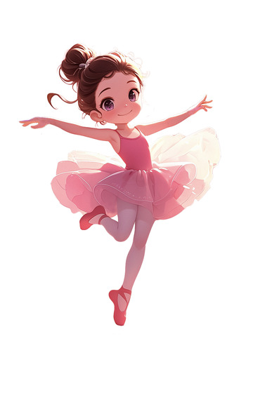 暑假兴趣班芭蕾舞女孩元素