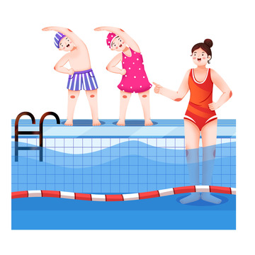 游泳兴趣班元素