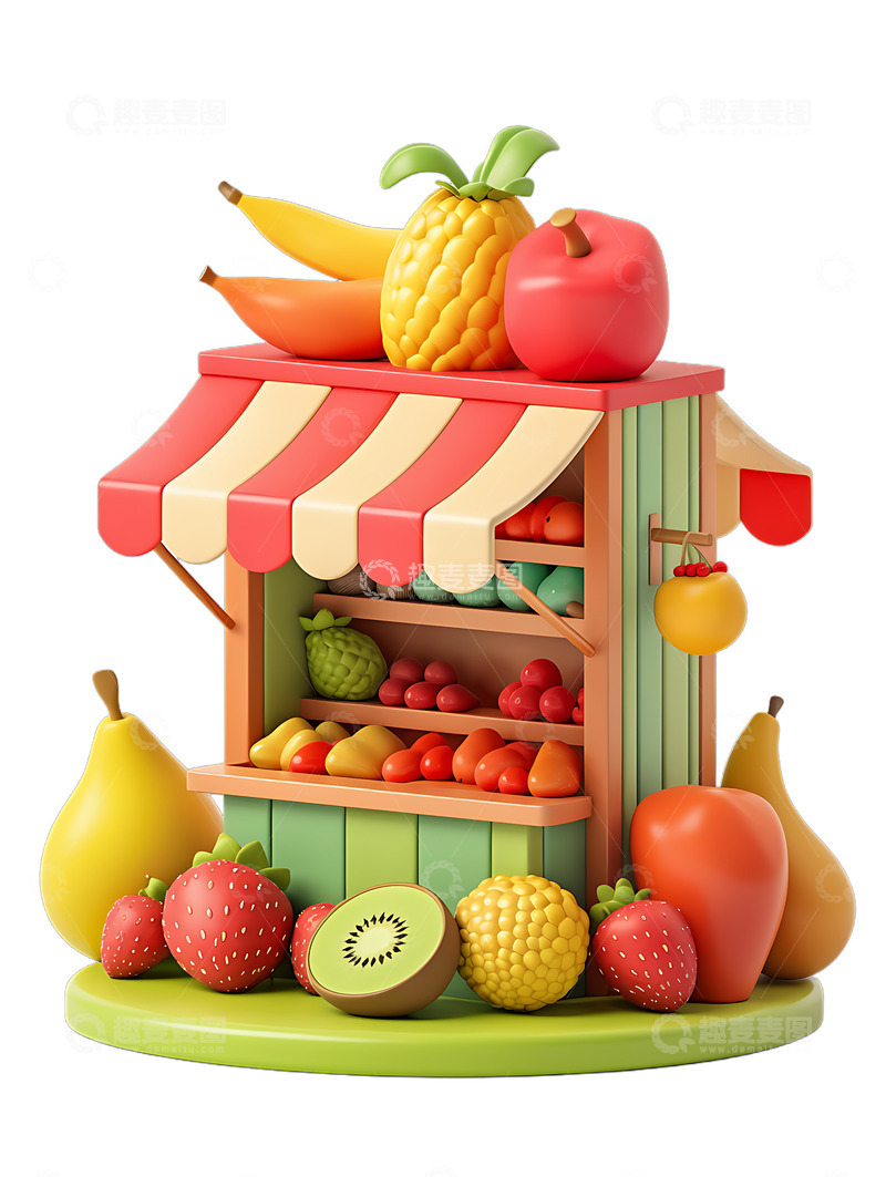 高清大图下载【趣麦麦图】水果摊水果店2
