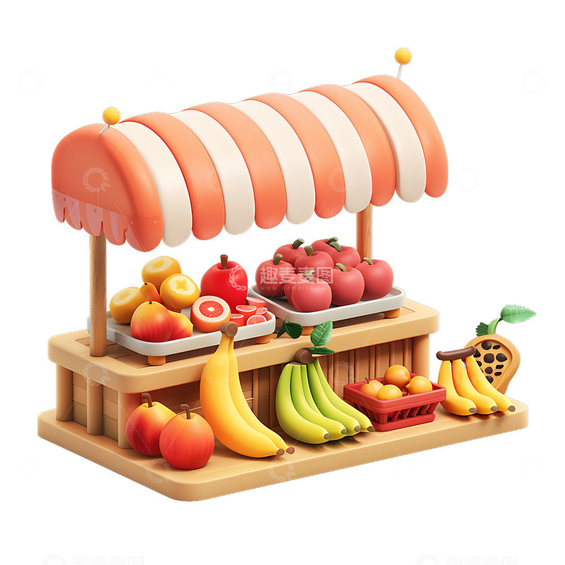高清大图下载【趣麦麦图】水果摊水果店3