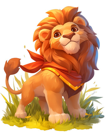 狮子草原卡通