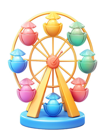 卡通玩具摩天轮乐园
