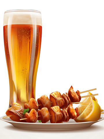 啤酒与烤串美食夜宵2