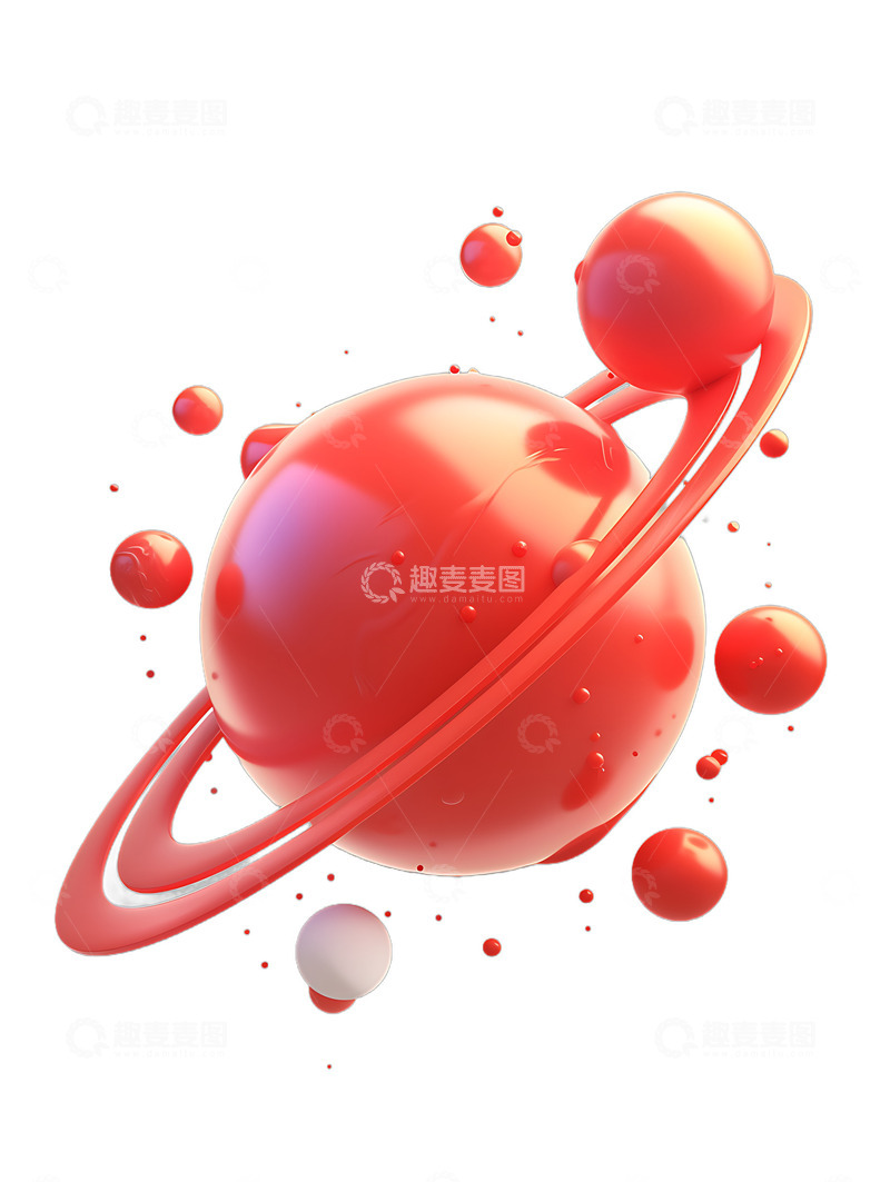 高清大图下载【趣麦麦图】卡通行星星球装饰