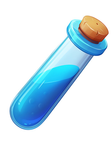 试管科学卡通蓝色