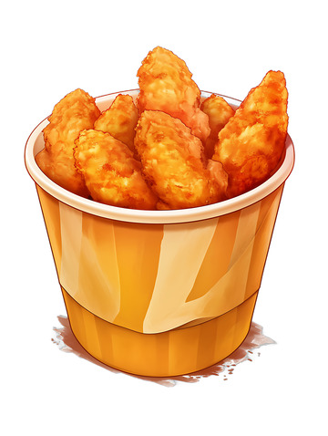 炸鸡美食鸡块全家桶