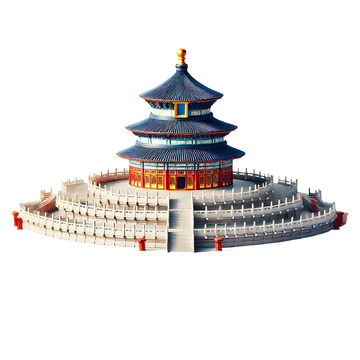 北京天坛模型素材
