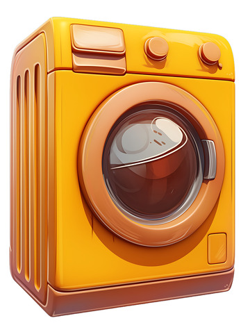 洗衣机卡通图标