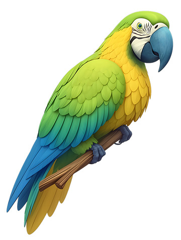 鹦鹉卡通头像图标