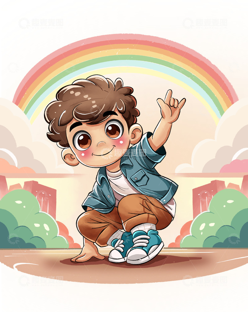 源文件下载【趣麦麦图】街舞嘻哈兴趣班教育培训招生人物卡通元素