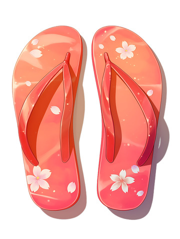 拖鞋凉鞋人字拖红色