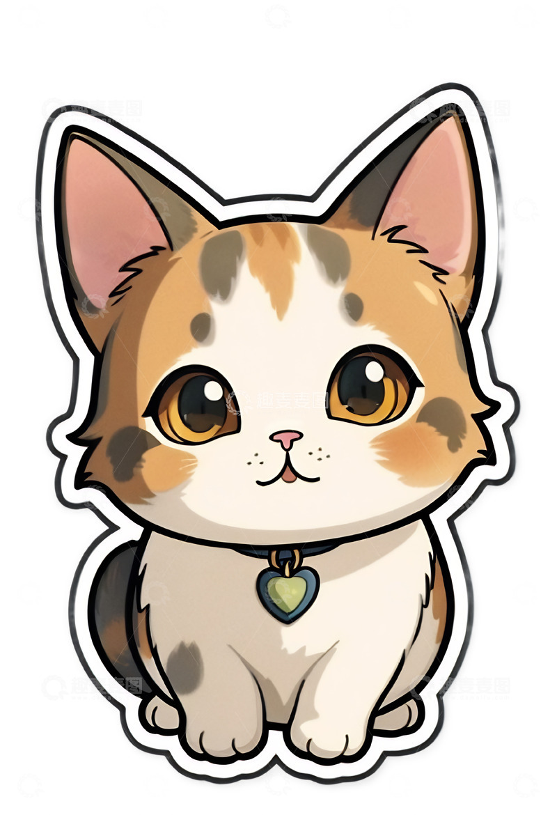高清大图下载【趣麦麦图】卡通可爱小猫