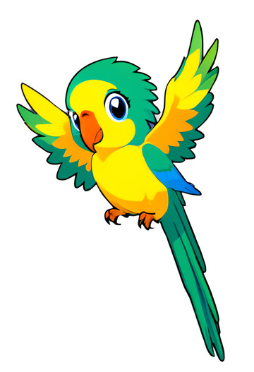 鸟类鹦鹉卡通
