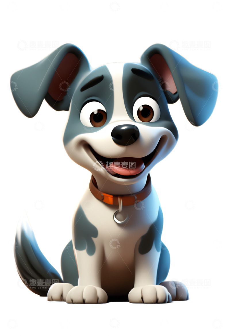 高清大图下载【趣麦麦图】可爱小狗大耳朵