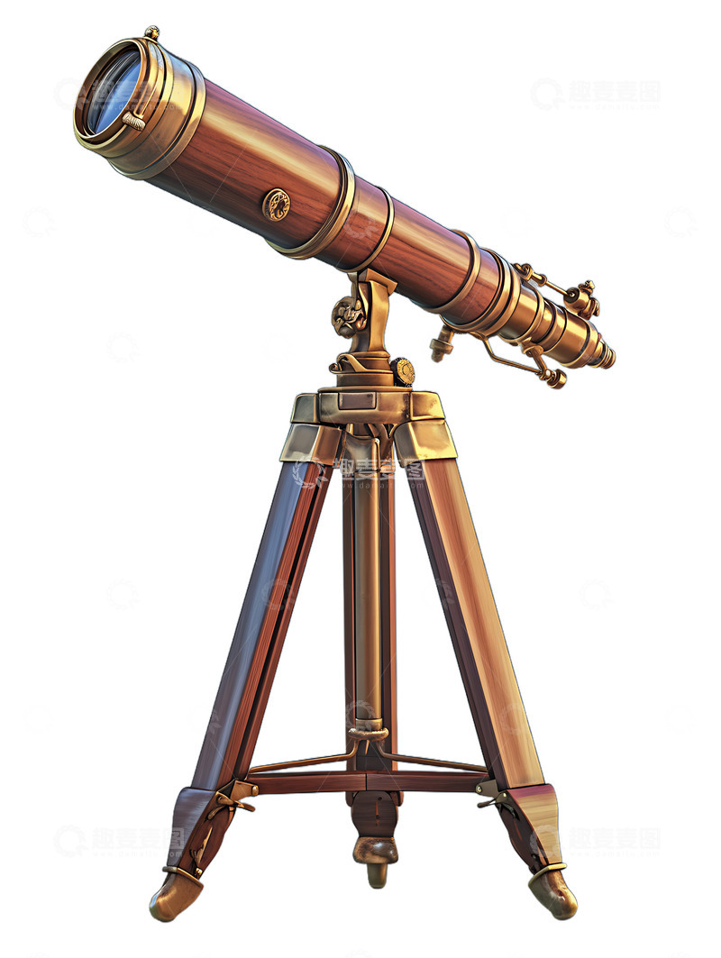 高清大图下载【趣麦麦图】望远镜卡通设备