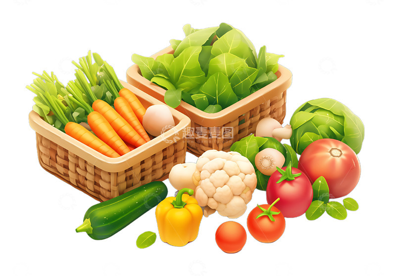 高清大图下载【趣麦麦图】菜蔬菜摊子蔬果