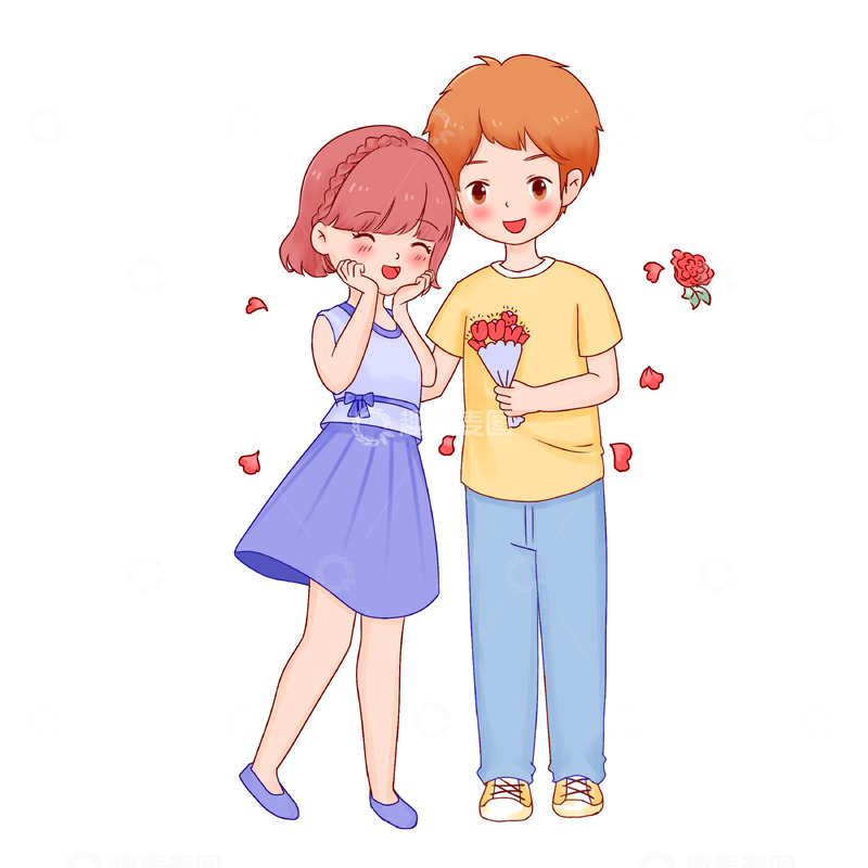 源文件下载【趣麦麦图】-七夕节情人节惊喜告白