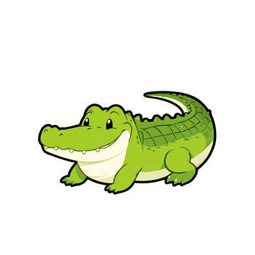 凶猛鳄鱼长尾巴