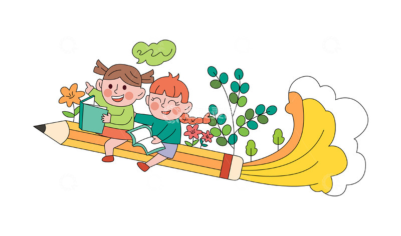 源文件下载【趣麦麦图】开学季卡通简约幼儿图画装饰元素
