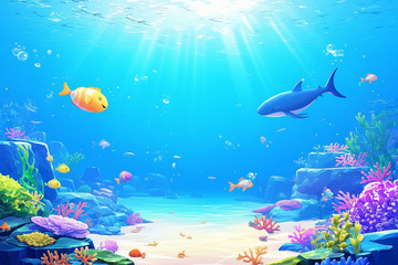 海洋生物海洋背景