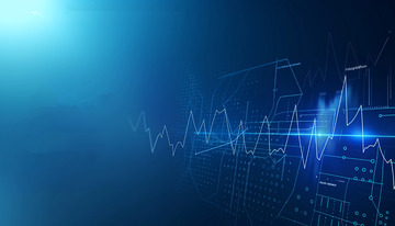 医学科技蓝色背景图素材