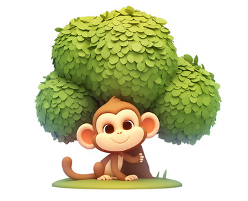 小猴子与树木