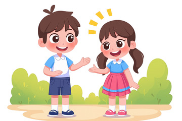 儿童插画人物素材