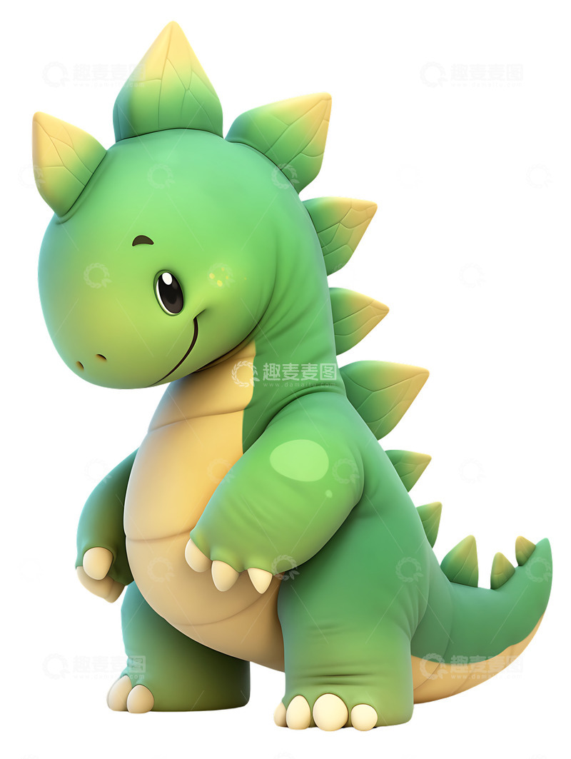 高清大图下载【趣麦麦图】剑齿龙恐龙卡通Q版